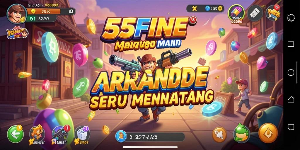 Tampilan gameplay seru dan penuh aksi di 55FIVE.