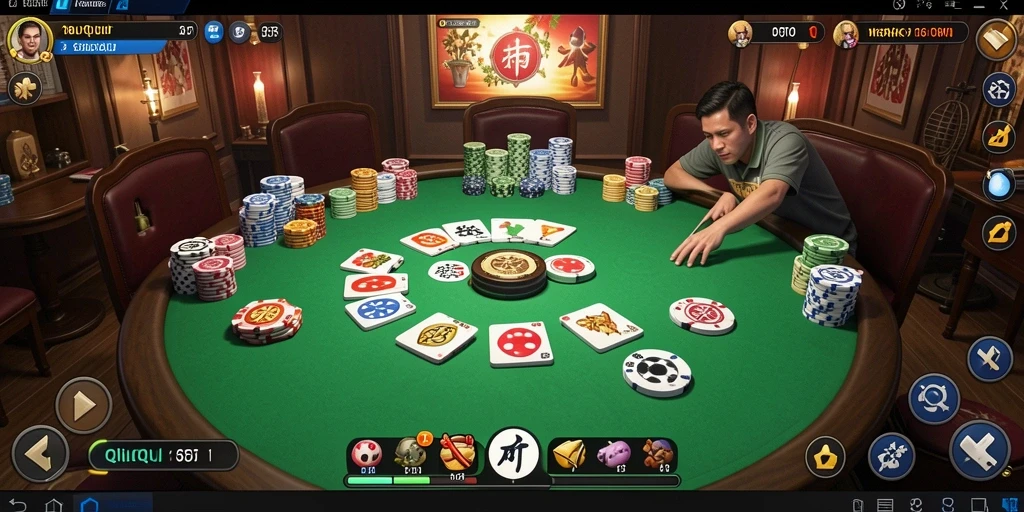 Tampilan gameplay QiuQiu yang menarik dan dinamis