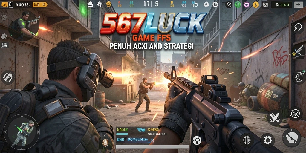 Gameplay intens di <strong>567LUCK</strong> dengan berbagai senjata dan peta.