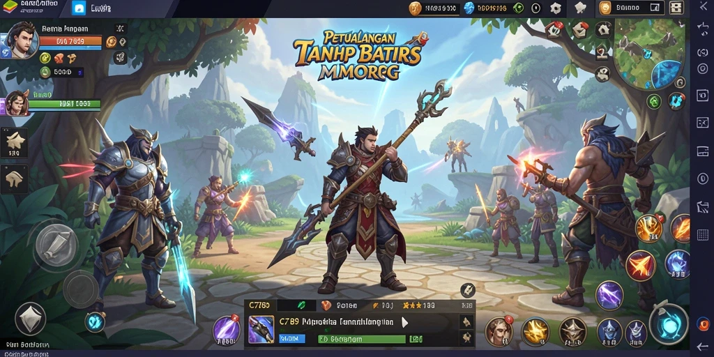 Screenshot gameplay C789 yang menampilkan petualangan seru MMORPG.