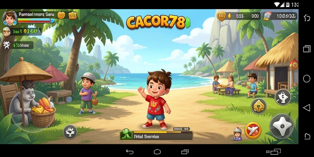 Tampilan gameplay seru dalam CACOR78 dengan grafis yang menarik.