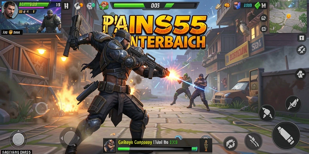 Tampilan gameplay dari INS55 yang menegangkan dan penuh aksi.