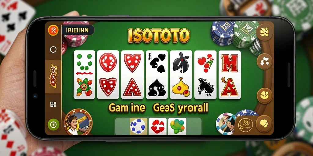 Tampilan gameplay ISOTOTO yang seru dan interaktif.