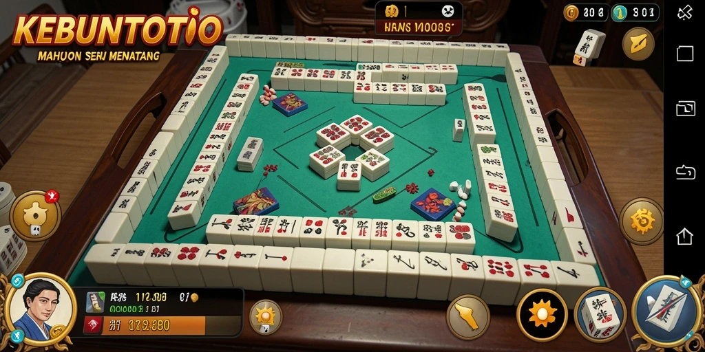 Screenshot gameplay menunjukkan keseruan bermain Mahjong.