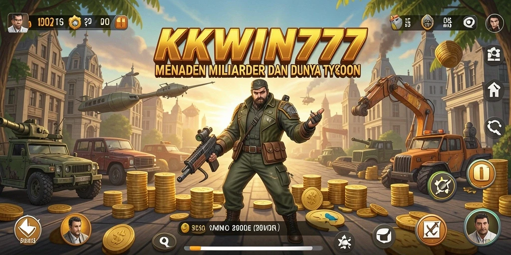 Tampilan gameplay KKWIN777 yang seru dalam dunia Tycoon.