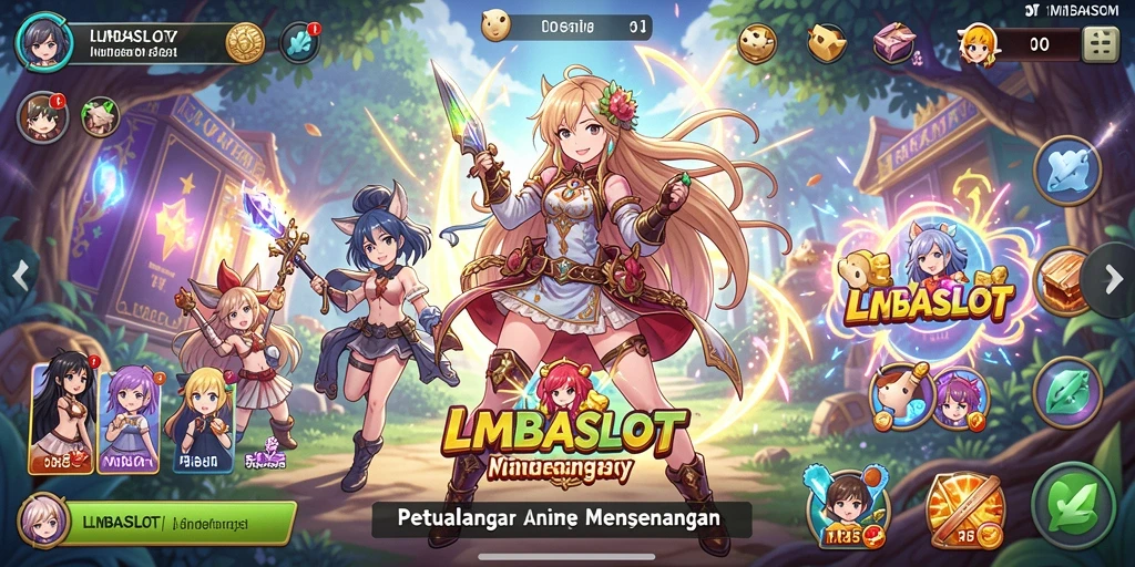 Tampilan gameplay seru dengan karakter anime unik