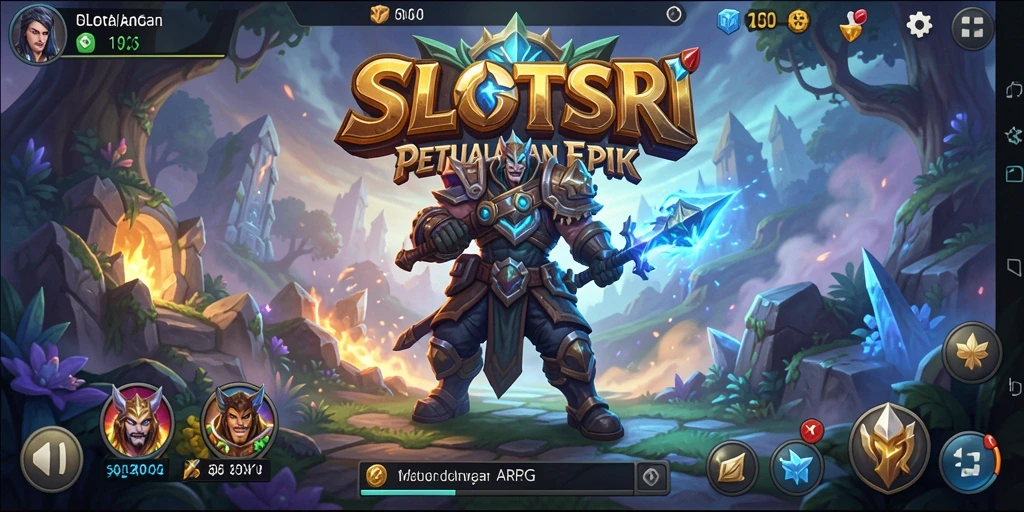 Tangkapan layar menampilkan aksi mendebarkan dalam SLOTSRI.