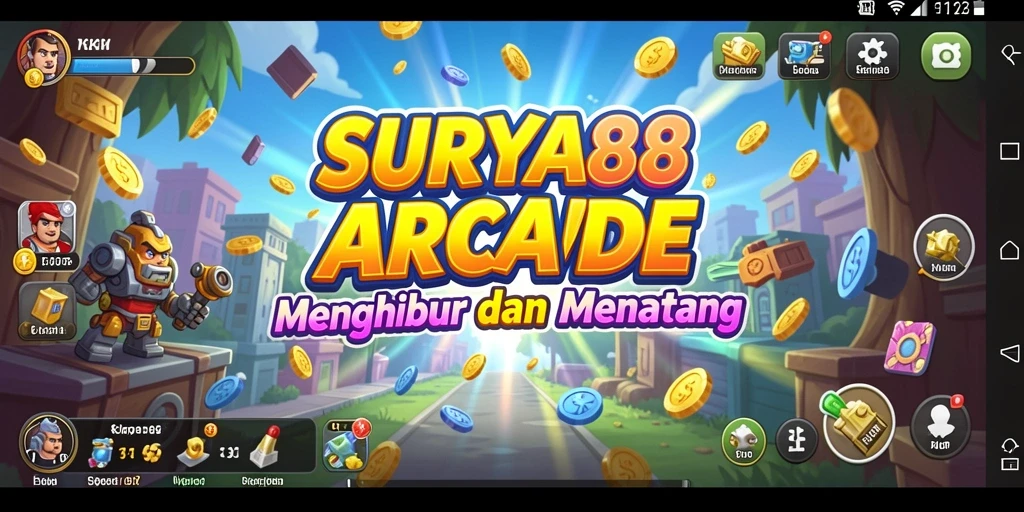 Tampak layar gameplay <strong>SURYA88</strong> yang seru dan penuh warna.