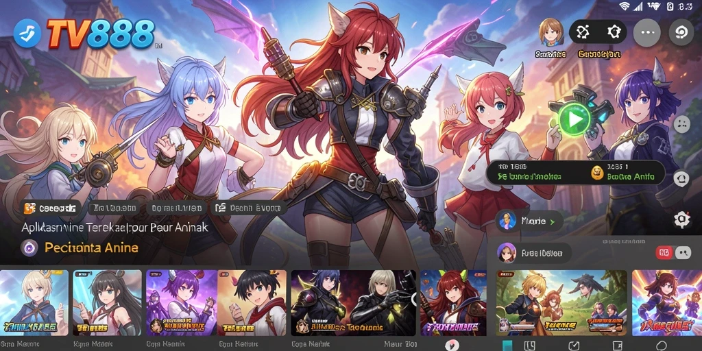 Tampilan gameplay seru dan menarik dari TV888