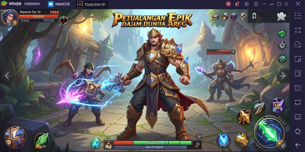 Tampilan dinamis gameplay ARPG yang memukau dan penuh aksi.
